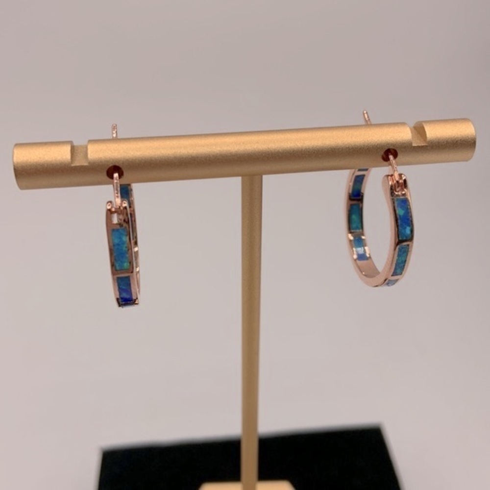 Sterling 925 Hypoallergenic Hoop Earrings New with box! - Picture 2 of 4